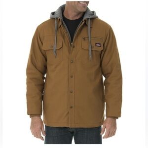 Genuine Dickies Men's Canvas Shirt Jacket with a sweatshirt hood XL (46-48)